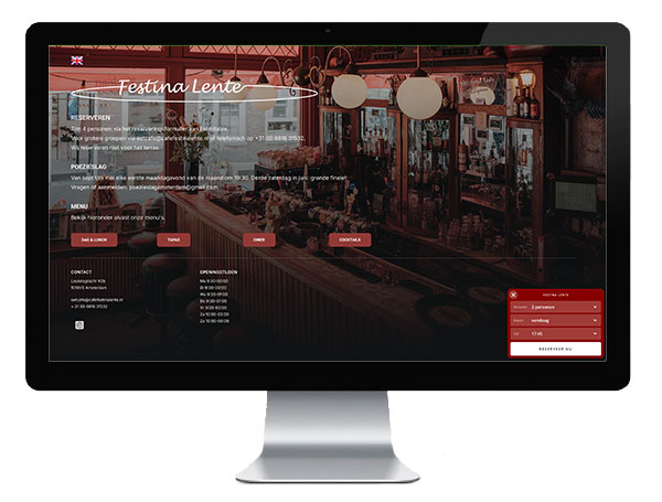 Cafe Festina Lente Landing Page
